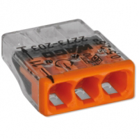 Compact Dosenklemme Wago 2273-203 | 3x0,5-2,5mm² | orange | VPE 100