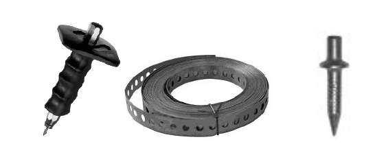 Angebot Montageset | bestehend aus : Montagelochband + Estrichnägel + Setzeisen